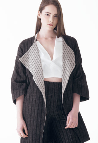 Ava Striped Coat